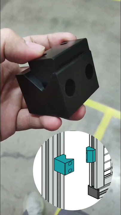 Sliding door guide block