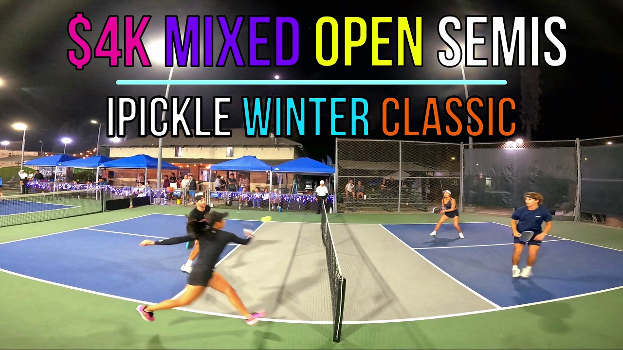 🔥Intense $4K Mixed Open Semis | Palm (6.0) / Elpusan (5.5) vs Poland (5.6) / Nguyen (5.0) iPickle