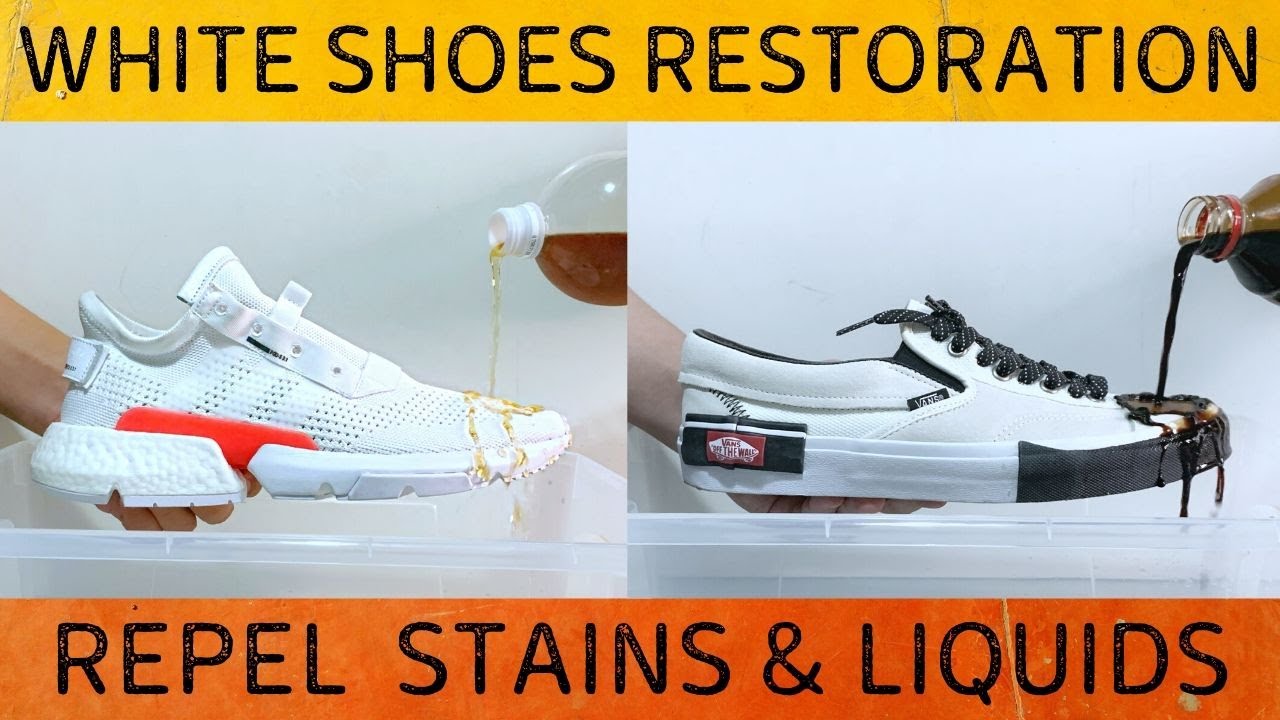 restoring white leather shoes