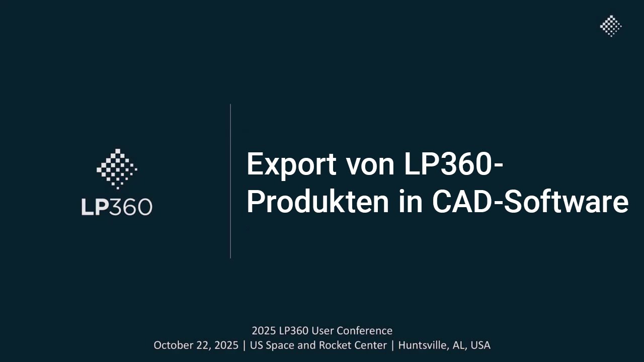 Export von LP360-Produkten in CAD-Software - YouTube