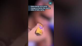 Police decide not to press charges in family that shared video of baby vaping #vaping #australia