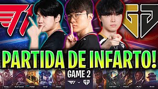 FAKER SACA AZIR EN UNA PARTIDA DE INFARTO!😱 | T1 vs GEN GAME 2 LCK SUMMER 2025 en ESPAÑOL