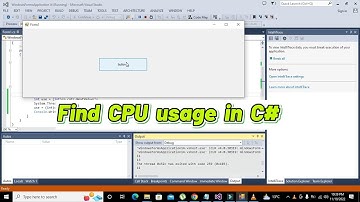 how to find cpu usage in c# | Find cpu usage in c# programming language
