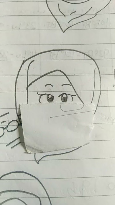 menggambar wanita 😍#berhijab #cadar