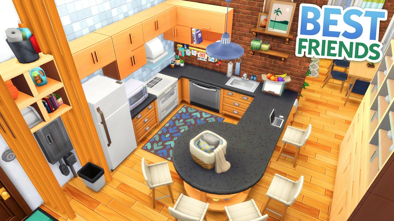 Best Friends Apartment // Sims 4 Speed Build YouTube