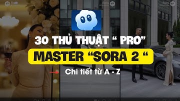 30 Thủ Thuật Master Sora 2 – Xem Xong ứng dụng thực tế Làm Được Ngay