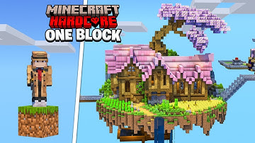 I Survived 100 Days on One Block in Minecraft Hardcore