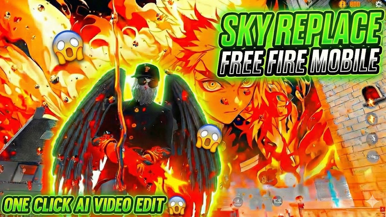 Free Fire Sky Editing 😱 Mobile Tutorial