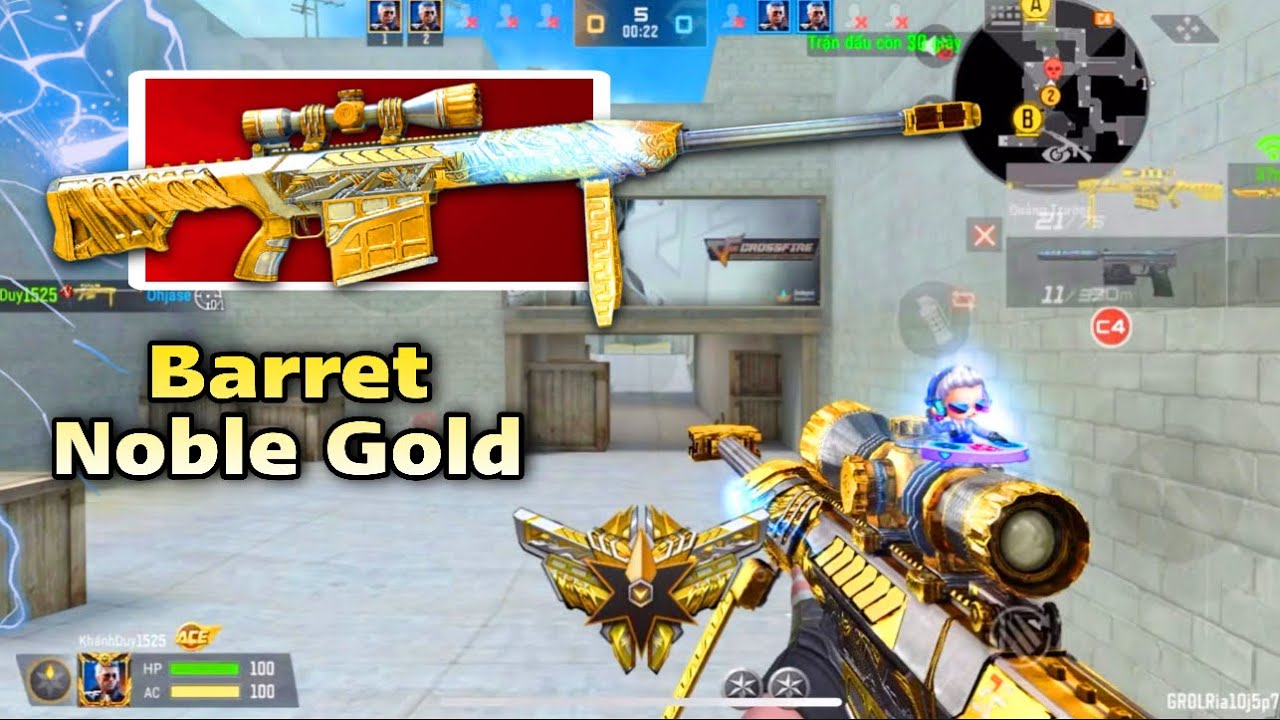 CrossFire Legend/CFL: Rarest weapons - Barret Born Beast Noble Gold
