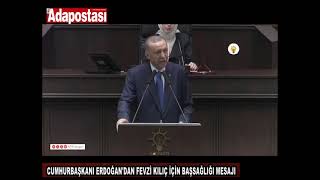 Hurbaşkani Erdoğandan Fevzi̇ Kiliç İçi̇n Başsağliği Mesaji