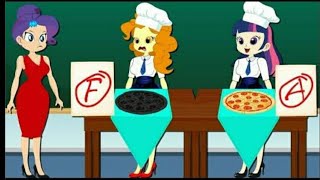 Pizza Cooking Competition || Equestria Girls Princess || خاتم العجيب || ه‍