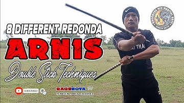 8 DIFFERENT REDONDA I Arnis Double Stick Techniques