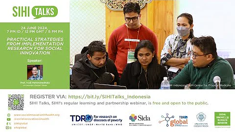 SIHI Talks: Practical Strategies from Implementation Research for Social Innovation