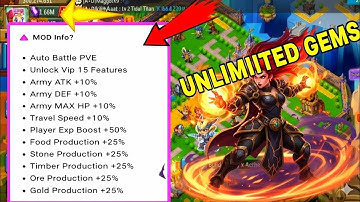 Lords Mobile - Mod Apk 😯 Onbeperkte GEMS | Gratis leger | Gratis trainingssnelheid Nieuwste 2025 ...