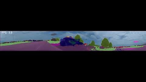 FWDNXT Inference Engine - segmentation on a 360 degree camera view