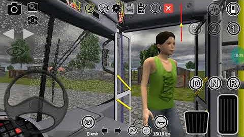 Pronto bus simulador urbano no Android map Aricanduva linha 129I-10 com o VIP2 dirigindo na chuva