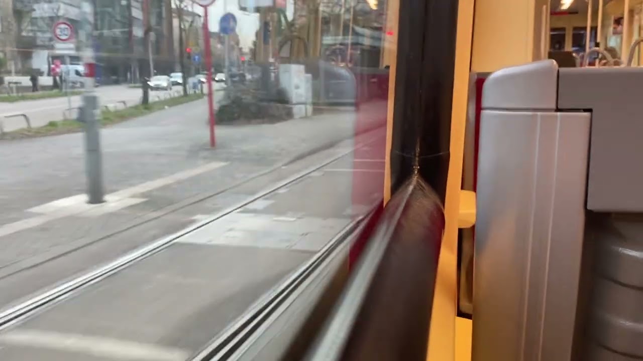 Straßenbahn Karlsruhe Linie 5 Mitfahrt 