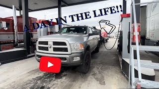 A DAY IN THE LIFE OF A 23 YEAR OLD BUSINESS OWNER/ TRUCKER!!!