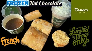 Panera Bread: French Ciabatta Dipper, Baguette, Frozen Signature Hot Chocolate, Crème Brûlée Bite