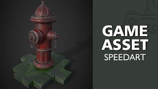 FIre Hydrant/Game Asset Speed-art / 3D Game Modeling & Texturing