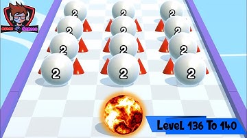 BALL RUN 2048 🎱✨- All Levels Gameplay Walkthrough Android, iOS v.6 (136-140)