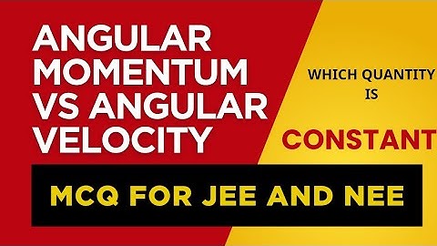 Angular Momentum vs Angular Velocity | No External Torque | JEE/NEET Physics Concept Explained
