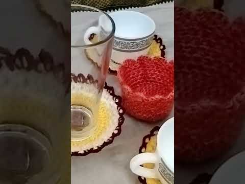 EASY AND ATTRACTIVE CROCHET CUP COASTER  @rscreation2213