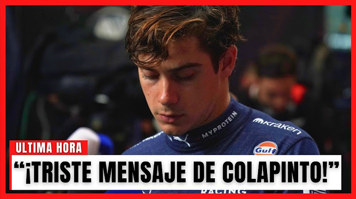 ¡IMPACTANTES DECLARACIONES DE FRANCO COLAPINTO POST GP DE DE ABU DHABI!