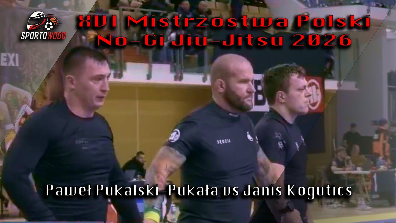 XVI Mistrzostwa Polski No Gi Jiu Jitsu 2026   Paweł Pukalski Pukała vs Janis Kogutics