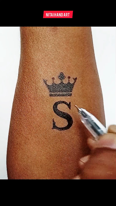 S letter tattoo ✨✨ #letter #tattoo #viral #shorts