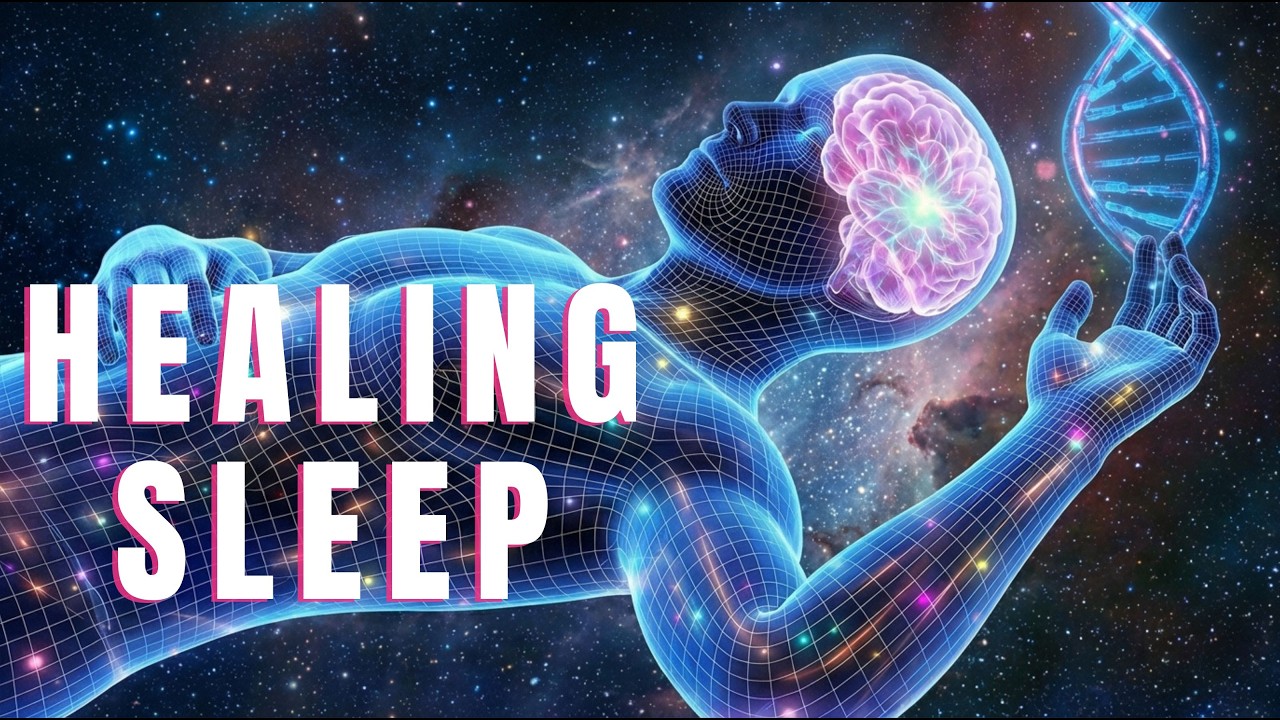 432Hz + 963Hz + 528Hz + 852Hz | The Deepest Healing Sleep: Whole Body Regeneration, Remove Insomnia
