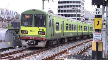 Irish Rail 8510 Class Dart Train 8616 - Tara Street Station, Dublin
