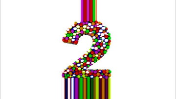LEARN NUMBER 2 ON 3D COLOR BALL INSPIRED BY PREVIEW 2 EFFECTS 