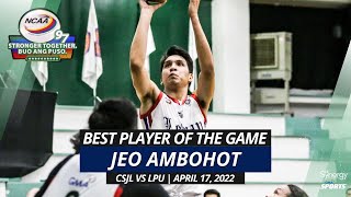 Best Player of the Game: Jeo Ambohot | Letran Knights vs LPU Pirates | April 17, 2022