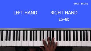 Vignette de la vidéo "Praise Break Gospel Bump Piano Tutorial (Shouting Music)"