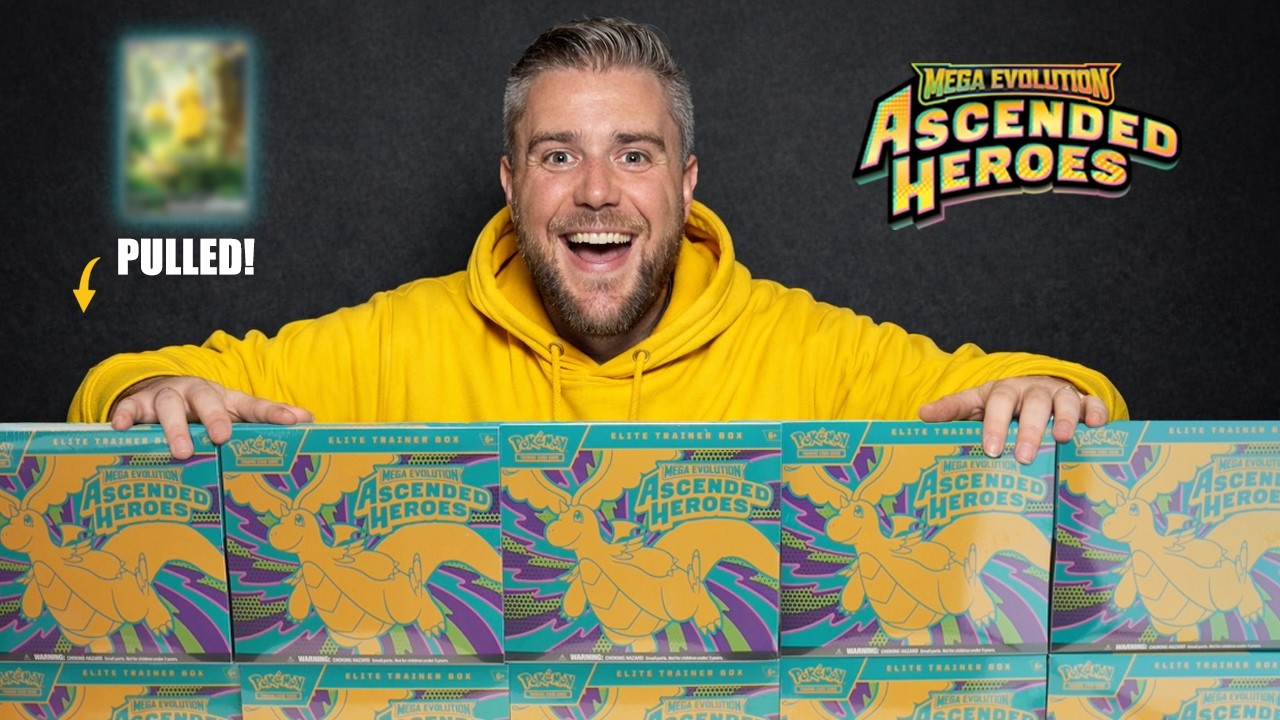 I Opened a CASE Elite Trainer Boxes of Pokemon Ascended Heroes | CHASE CARD Pulled!
