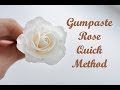 Gumpaste Rose Tutorial. Quick Mehtod.Fondant Rose. Роза из мастики просто.