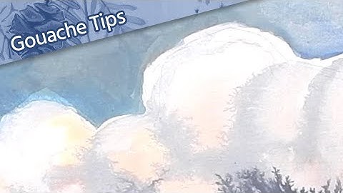 [ How to Use Gouache ] // ☁️ How I Paint Clouds in Gouache - Tutorial for Beginners ☁️
