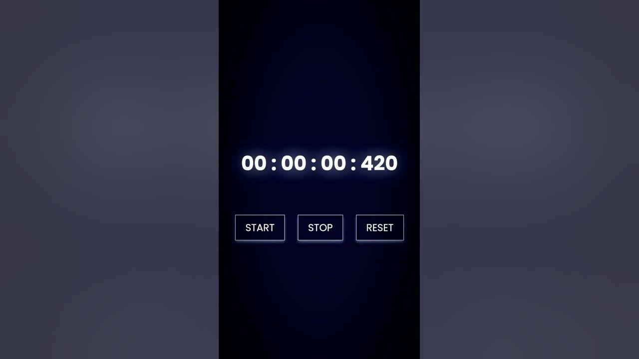 stop watch html and CSS JavaScript | animated stop watch | animated ...