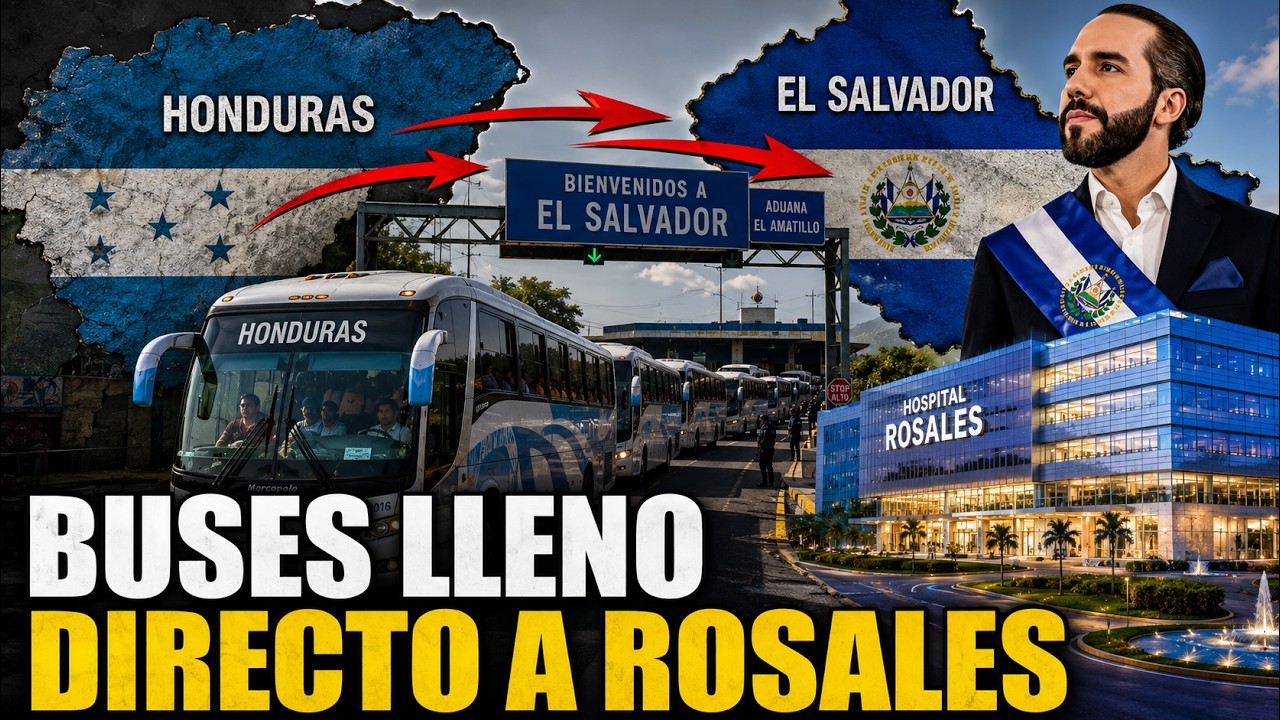 La Caravana de Hondureños que Viaja al Hospital Rosales Sorprende a Todos