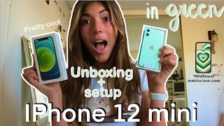 IPHONE 12 mini green   unboxing & Setup