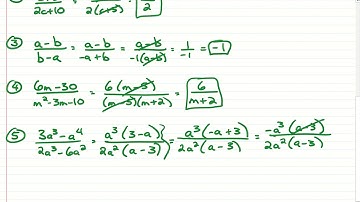 Rational Expressions (Part 1) - Multiplying, Dividing and Simplifying