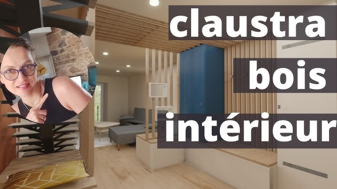 Claustra en bois sur mesure pour aménagement intérieur ( plan 3d pour faire  son claustra bois) 