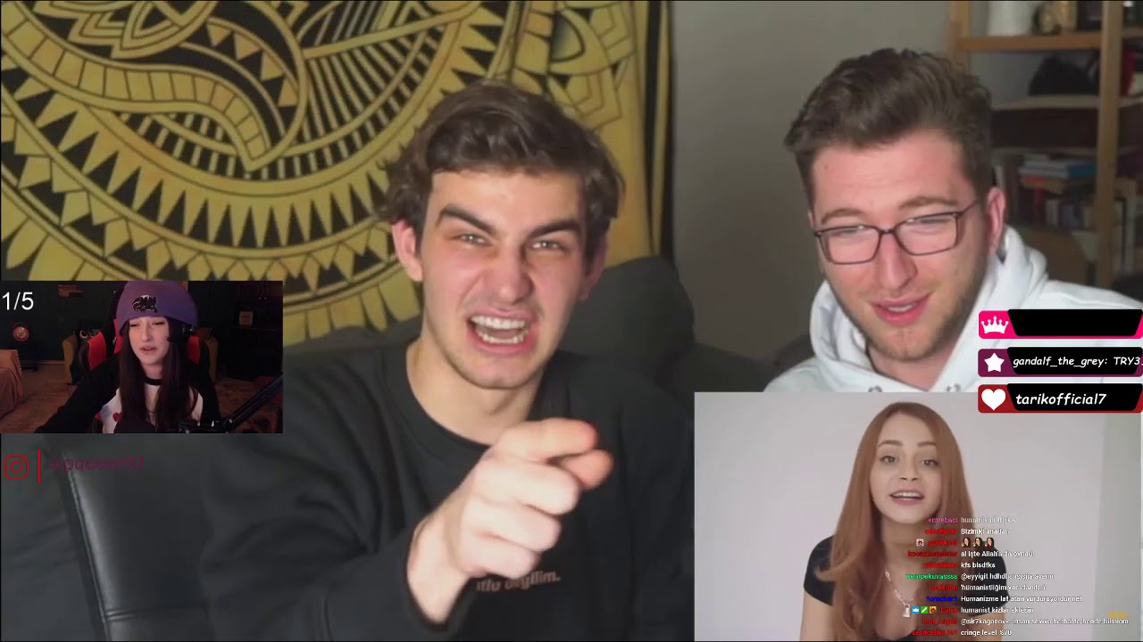 Pqueen - Berkcan Güven Norapella Videosunu İzliyor