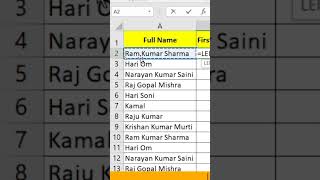 96  Extract First Name    Easy Explanation  Advance Excel   amiitcodes  Msofficewithamit