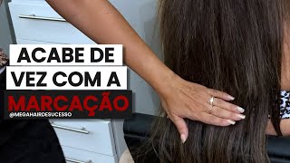 COMO TIRAR A MARCAÇÃO? - FINALIZAÇÃO MEGA HAIR ADESIVO COMPLETA!