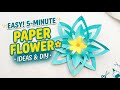 Easy Paper Flower | Paper Flower Making Idea | Diy Flower Crafts #paper #diy #flowers #craft #shorts