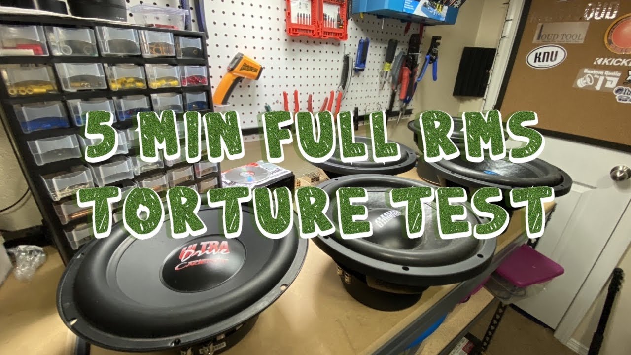 Testing subs at full RMS power for 5 minutes! (Budget Subwoofer