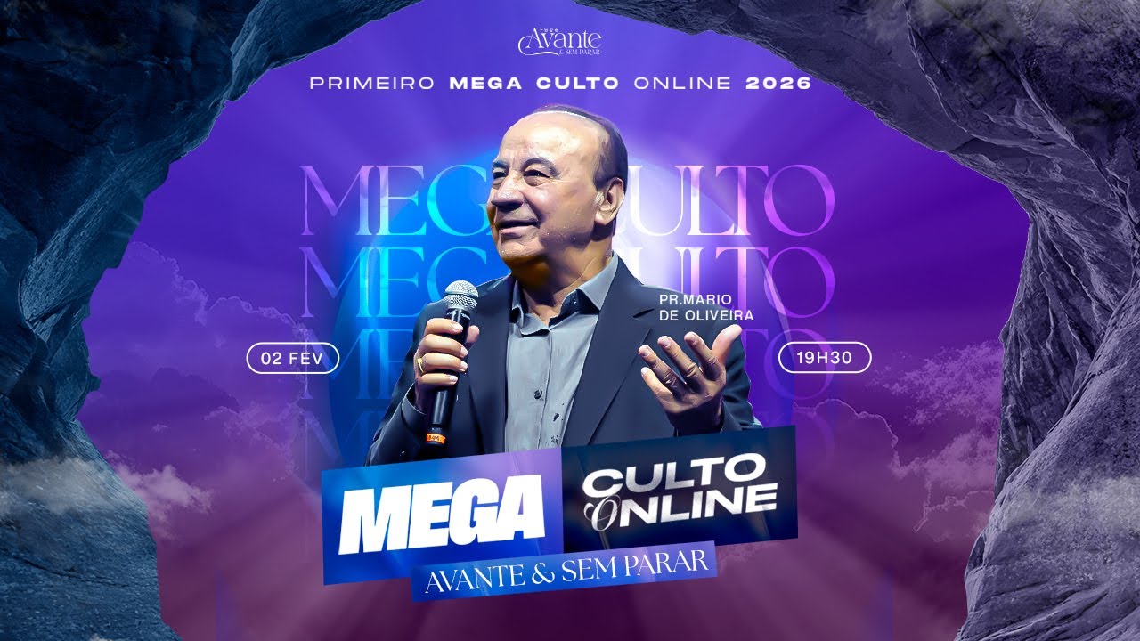 Mega Culto Online com Pr. Mario de Oliveira | Fevereiro 2026