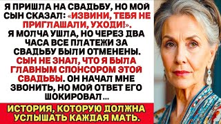 видео: Я Пришла На Свадьбу, Но Мой Сын Сказал: «Прости, Тебя Не Приглашали, Уходи!». Но Я... картинка: Я Пришла На Свадьбу, Но Мой Сын Сказал: «Прости, Тебя Не Приглашали, Уходи!». Но Я...